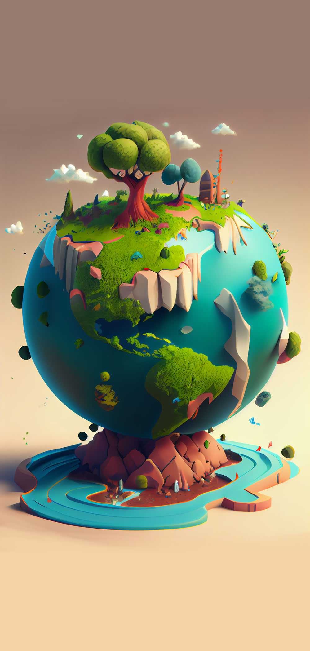 Dibujo animado del planeta tierra - Wallpaperslinks